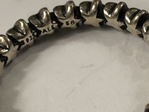 PANDORA ALE Ring Star Trail Sterling Silver Band w/ Box - Size 8 - Picture 18 of 19