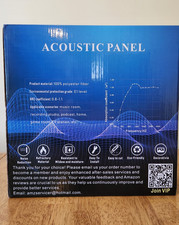 Soundproof Wall Panels, 12 x 12 x 0.47 High Density Acoustic Panels, 16 Pack