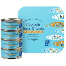MSC Skipjack Thunfischst&uuml;cke in Sonnenblumen&ouml;l, 4x145g von Amazon