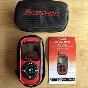Snap On Tools Flexible Inspection Probe Borescope Camera Video Lit W/Case BR3000