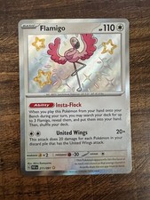 Flamigo 211/091 Shiny Rare Paldean Fates Pokemon Holo Near Mint