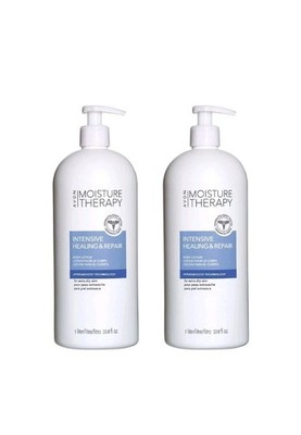 2x AVON MOISTURE THERAPY INTENSIVE HEALING & REPAIR BODY LOTION Liter Sz w Pumps