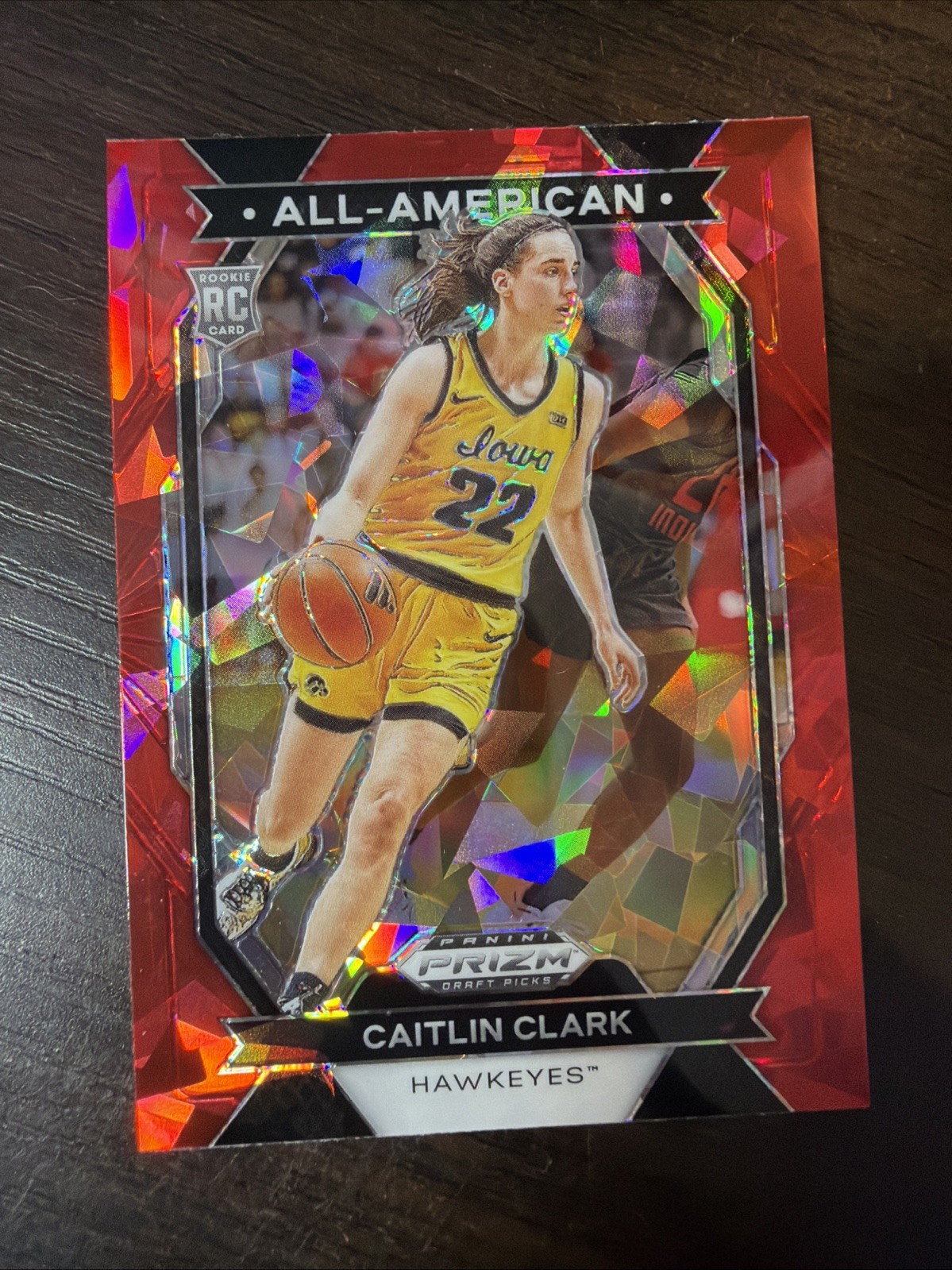 2024 Panini Prizm Draft Picks - All-American Caitlin Clark #23 Red Ice Prizm (RC