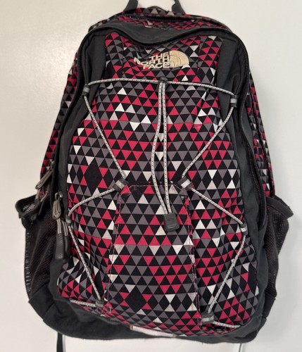 THE NORTH FACE Jester Rucksack Pink Grau Schwarz Diamanten Kostenloser Versand