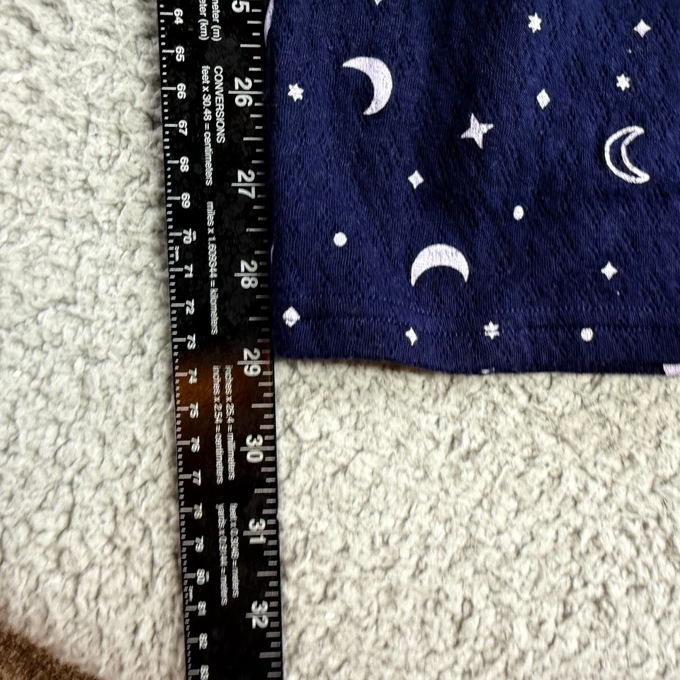 Pantalones de pijama Croft & Barrow para mujer con cordón ropa de dormir azul púrpura claro talla XL Foto 4 de 4