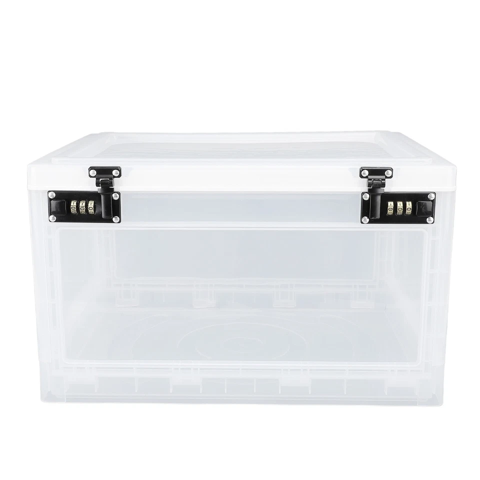 (Clear White)Container Lockable Refrigerator Food Design Slot Food Storage Box - Image 2 of 4