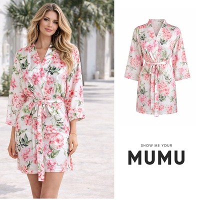 NEW Show Me Your Mumu Women s Floral Brie Robe Garden of Blooms Small Medium OS
