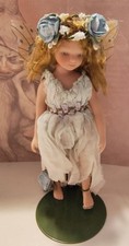 Porcelain Fairy Doll Figurine On A Stand 4.5 ...