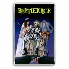 RETRO BEETLEJUICE ooster art  -  JUMBO FRIDGE MAGNET
