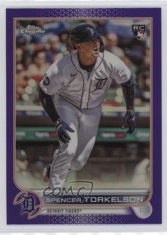 2022 Topps Chrome Update Purple Refractor Spencer Torkelson #USC100 19x5