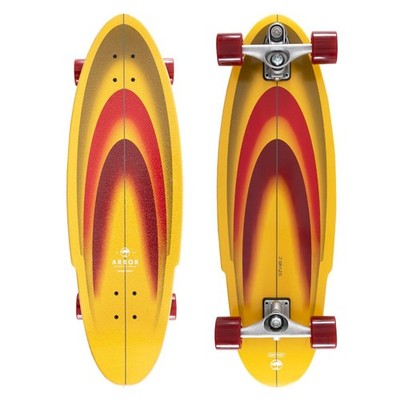 Arbor Surfskate Complete C7 Jordan Brazie Yellow/Red 32.5 IN