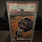 Panini Mosaic 2021 Tom Brady #282 Reactive Orange Prizm PSA Mint 9