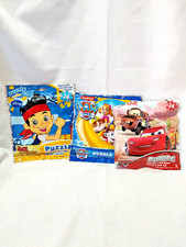 Puzzles In A Bag Travel Fun 24pc Puzzles - Cars, Paw Patrol & Jake Neverland New