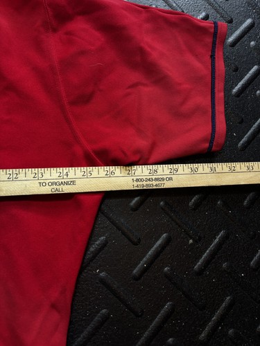 Vintage Ohio Valley Baseball Jersey Shirt Mens Large Red Blue OV 5 HARV-AL 90s - Picture 5 of 6
