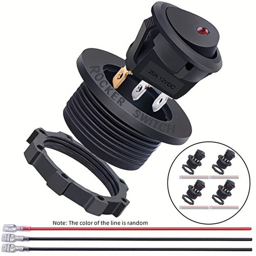 4 Toggle Switches 12V 20A with LED for Boat and Car Electrical Systems - Picture 7 of 13
