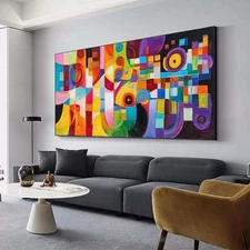 Abstract Hand Painted Oil Painting On Canvas For Living Room Home Decor X378