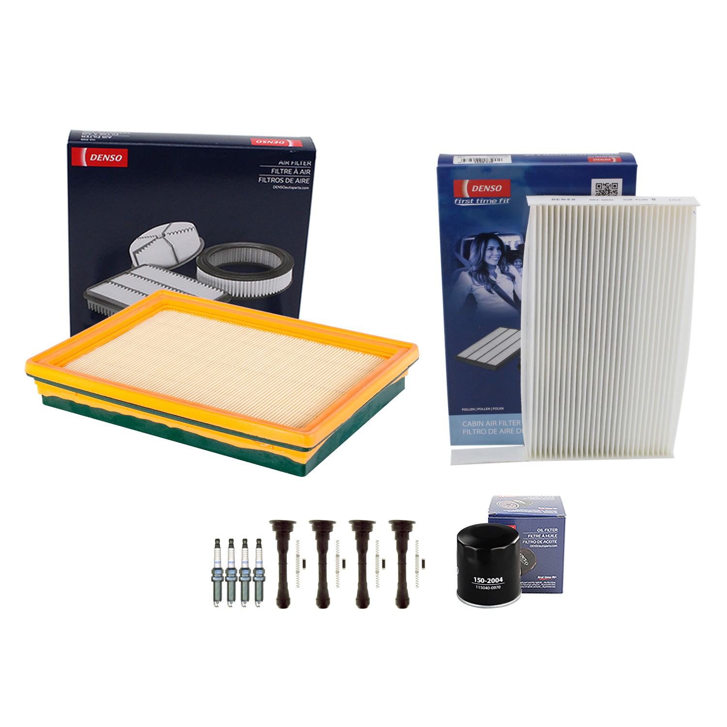 Denso Tune Up Kit NGK 4 Spark Plugs  Boots Kit for Juke 1.6L L4 MR16DDT AWD FWD