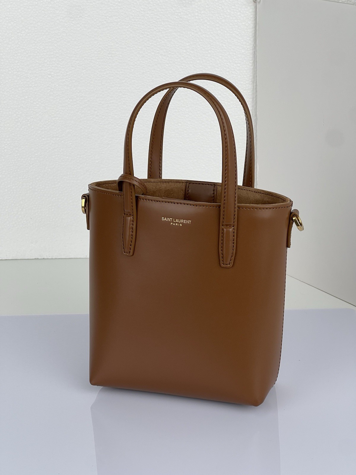 Borsa donna Saint Laurent giocattolo shopping mini in pelle