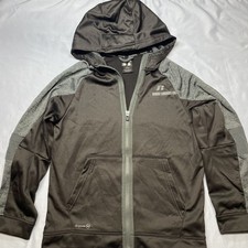 Russell, Dri Power 360, Hooded. Black Athletic Jacket, Size 14-16, Teens. Boys