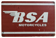BSA Motorcycles Tin Sign (Triumph BMW Gold Star Scrambler M20) W50705