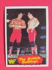1985 OPC O-Pee-Chee WWF, The British Bulldogs RC # 6, Excellent