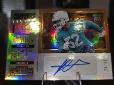 2017 Raekwon McMillan RC Auto #'d 24/25 Contenders Gold SP Champ Ticket Dolphins