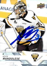 Kevin Mandolese - Signed 2018-19 Upper Deck CHL Card #163