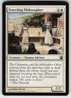 Traveling Philosopher 34 Common Theros Magic: The Gathering Lightly Played