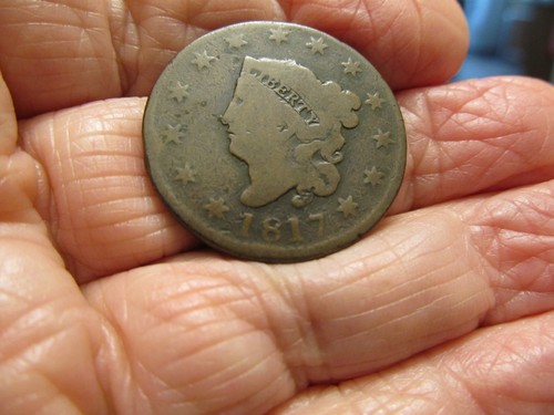 1817 Large Cent 13 Stars Very Nice Early Date Large Cent