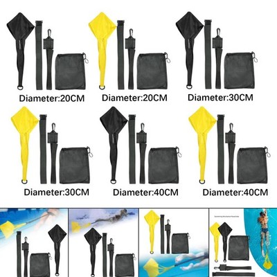 Swim Parachute Resistance Trainingswiderstandsgurt mit Parachute Schwimmtrainer