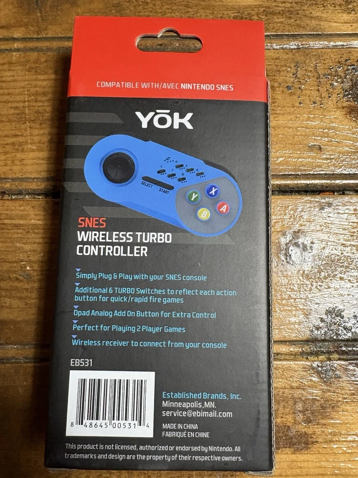 Controlador turbo inalámbrico Yok SNES Foto 2 de 3