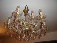 Maria Theresia Alter Kronleuchter Kristallleuchte Glaskristalle 9flammig Lüster