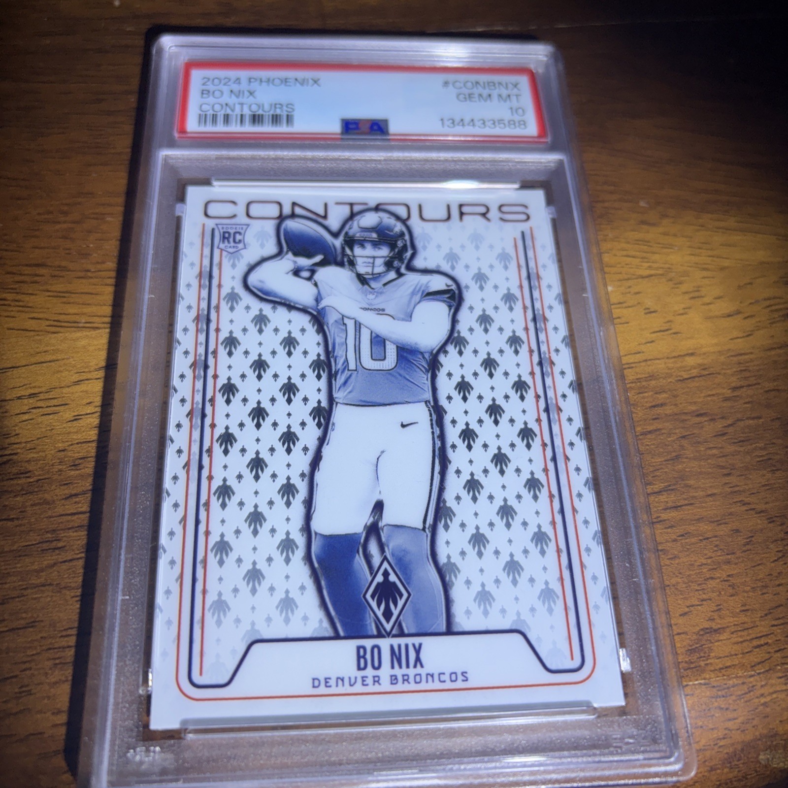 BO NIX PSA 10 2024 PANINI PHOENIX #CON-BNX ROOKIE CONTOURS RC BRONCOS 759