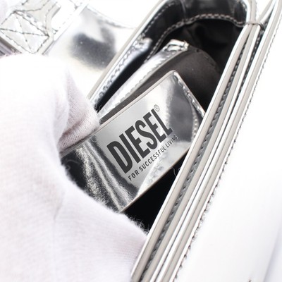Diesel 1Dr Handbag Bag Leather Women'S Silver