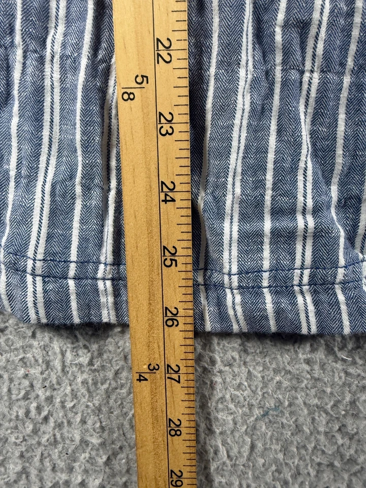 Blusa victoriana a rayas manga larga Anthropologie Pilcro en azul para mujer XL Foto 4 de 4