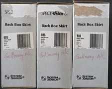 SYSTEM SENSOR BBS (LOT OF 3) RED WALL/SURFACE MOUNT SPECTRALERT BACKBOX SKIRT