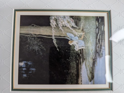 4 framed Ida Rentoul Outhwaite fairy roping the moon Moonlight musings Dragonfly - Imagen 9 de 15