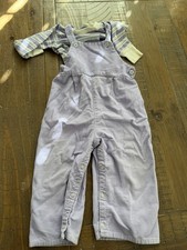 vintage pastel striped toddler overalls JCPenney, "Toddletime" size 26-28 lbs