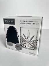 Whiskey Glass and Whiskey Stones Gift Set Includes Old Fashioned Whiskey Glass