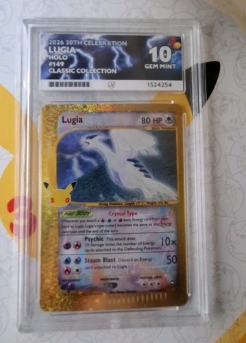 Lugia Pokemon 30th Anniversary ACE perfect 10 - All Sun Grades 10/10