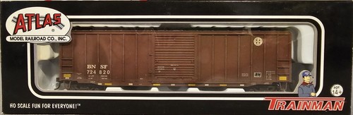 Carro de carga Atlas Trainman escala HO PERSONALIZADO BNSF ferrocarril ACF 50'6" 20 001 097 724820 | Condition: Used