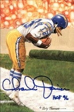 Charlie Joiner HOF Autographed/Inscribed GLAC Postcard Chargers JSA 173869