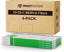 16x25x1" Air Filter MERV-8 Pleated Air Conditioner HVAC AC Furnace Filter-4 Pack