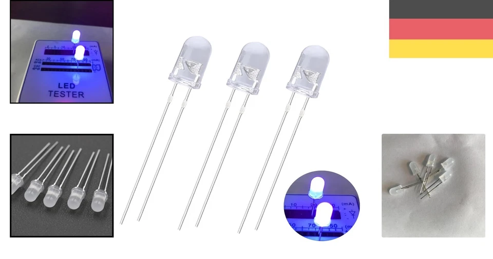 Sichere und dauerhafte 5mm UV-LED-Dioden - 80 Stk. für kreative Bastelprojekte - Bild 2 von 4