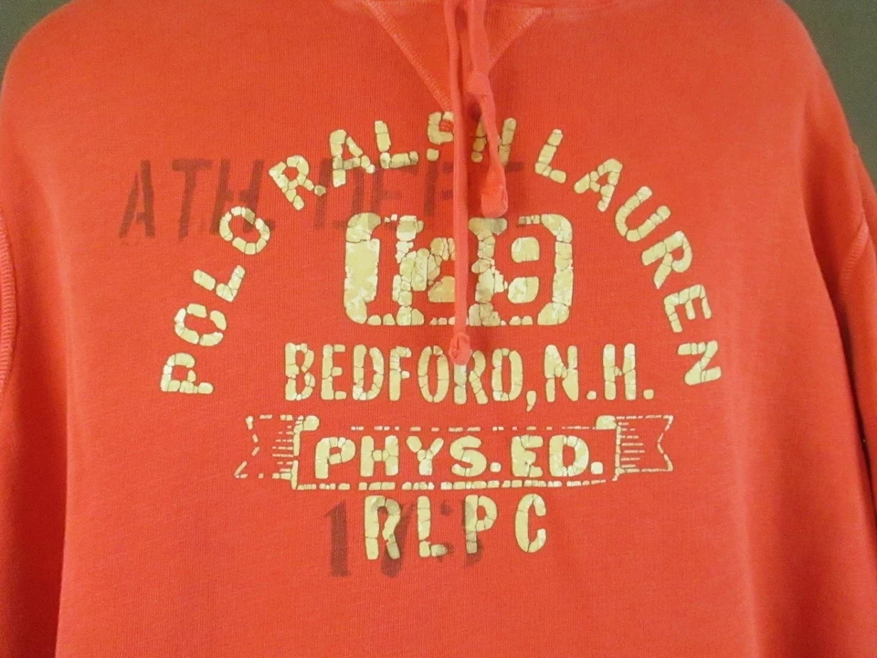 Polo Ralph Lauren Hoodie Sweatshirt Mens 2XL Red Bedford NH Phys Ed Graphic - Image 2 of 4