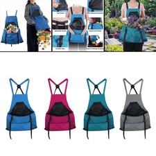 Gardening Apron with Pockets Harvesting Pouch Adjustable Straps Harvest Pouch