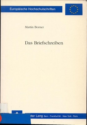 Das Briefschreiben Borner, Martin: