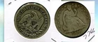 1856 O LIBERTY SEATED SILVER HALF DOLLAR GOOD 7766T