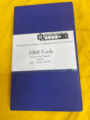 1968 Fords   DigiBeta Tape   Filmed in Mexico City During the '68 Olympics