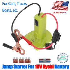 For Ryobi 18V Battery Jump Starter Fits Jump Starting Cars Trucks Mowers Tractor